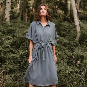 Piper & Scoot - The Dwight Dress in Slate